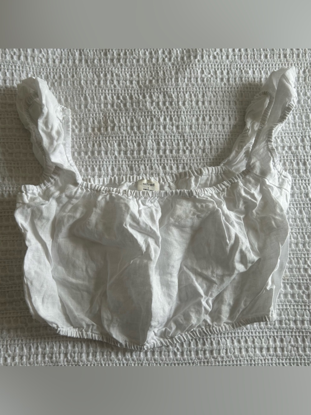 Wilfred Linen Crop Top
